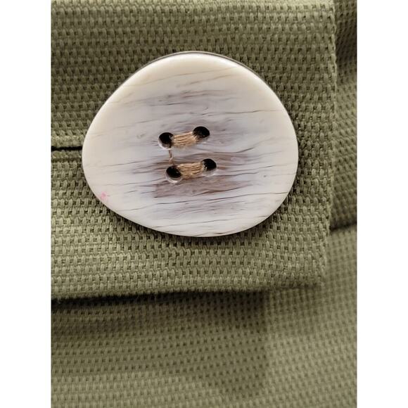 Topshop Women's Rita Wide Leg Cropped Pleated Trouser Dress Pants Size 4 Green - Picture 14 of 14